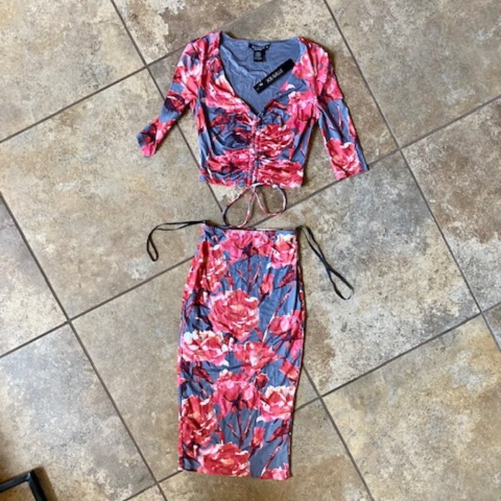 Joe & Elle Floral 2 Piece Dress